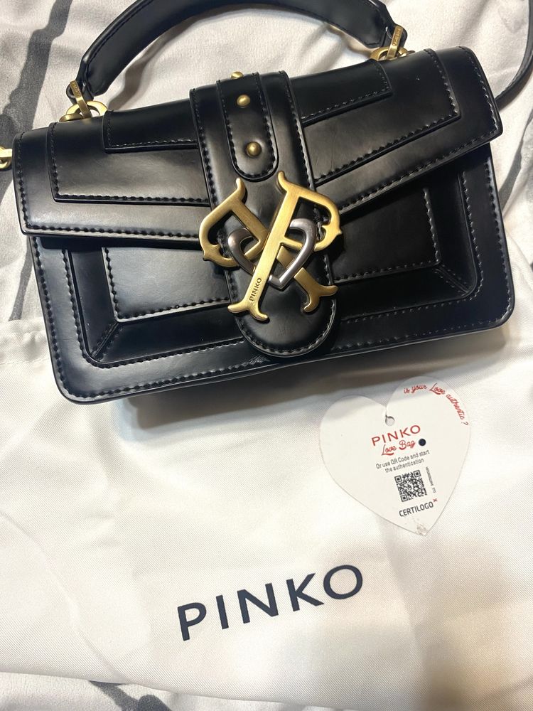 Оригінал pinko сумка double p mini