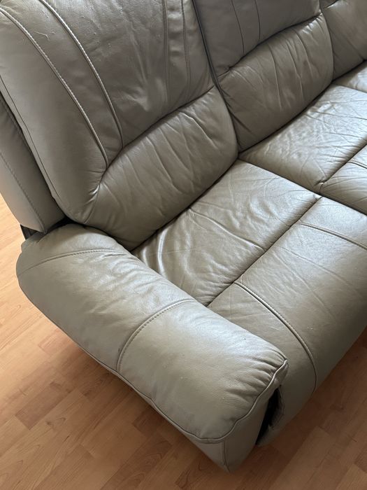 Sofa z funkcją relaks 3-osobowa kanapa beżowa relax