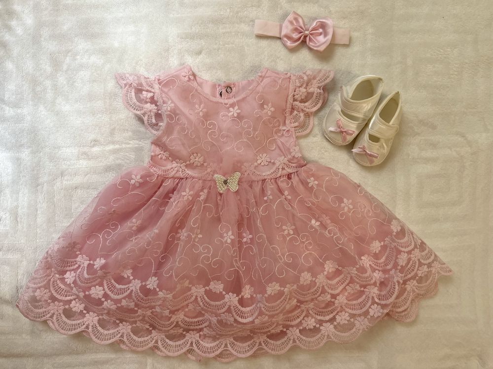 Детское платье 0-3 месяца
