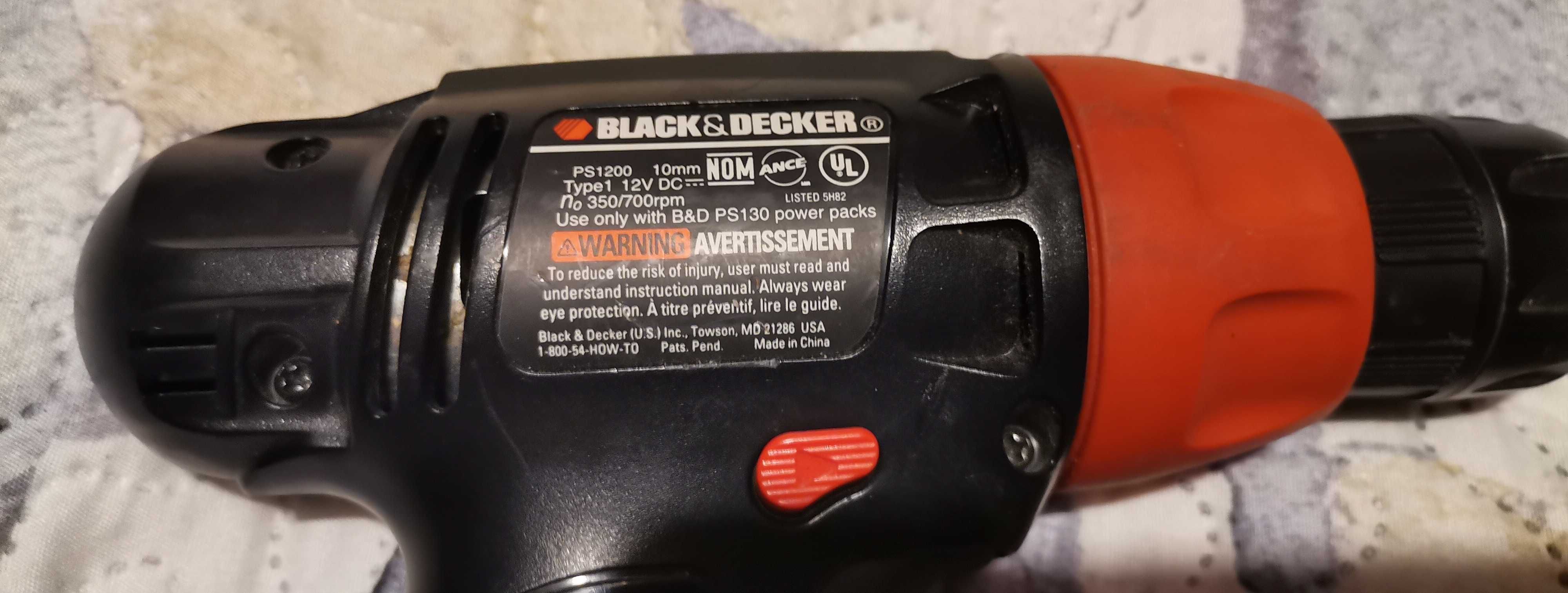 Wkrętarka Black&Decker PS1200 12V sprawna