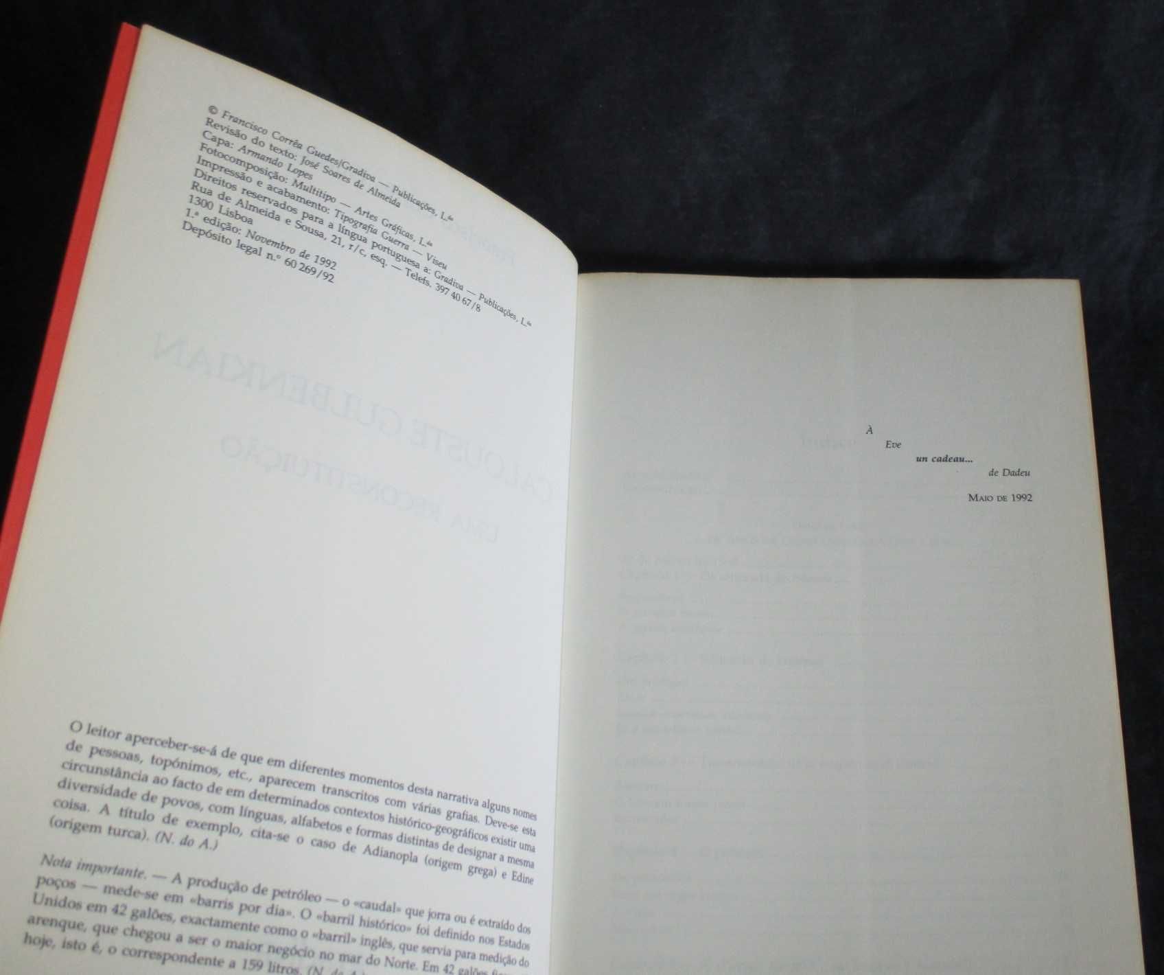 Livro Calouste Gulbenkian Uma Reconstituição Francisco Corrêa Guedes