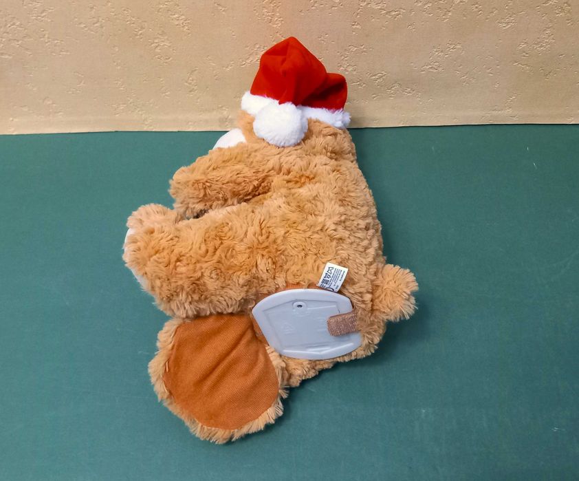 Miś świąteczny pluszowy na Święta pozytywka ,,Jingle bells,, 30 cm