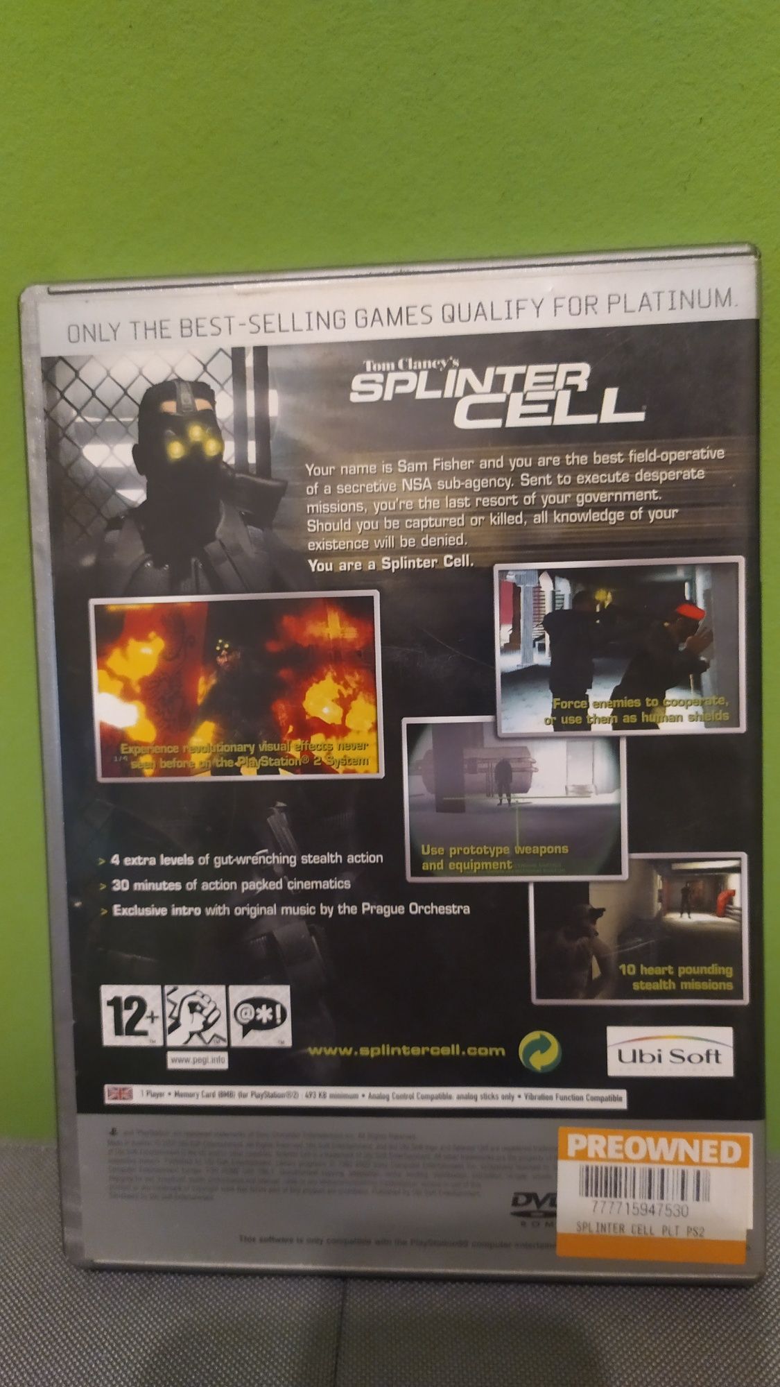 Tom Clancy's splinter cell na PS2