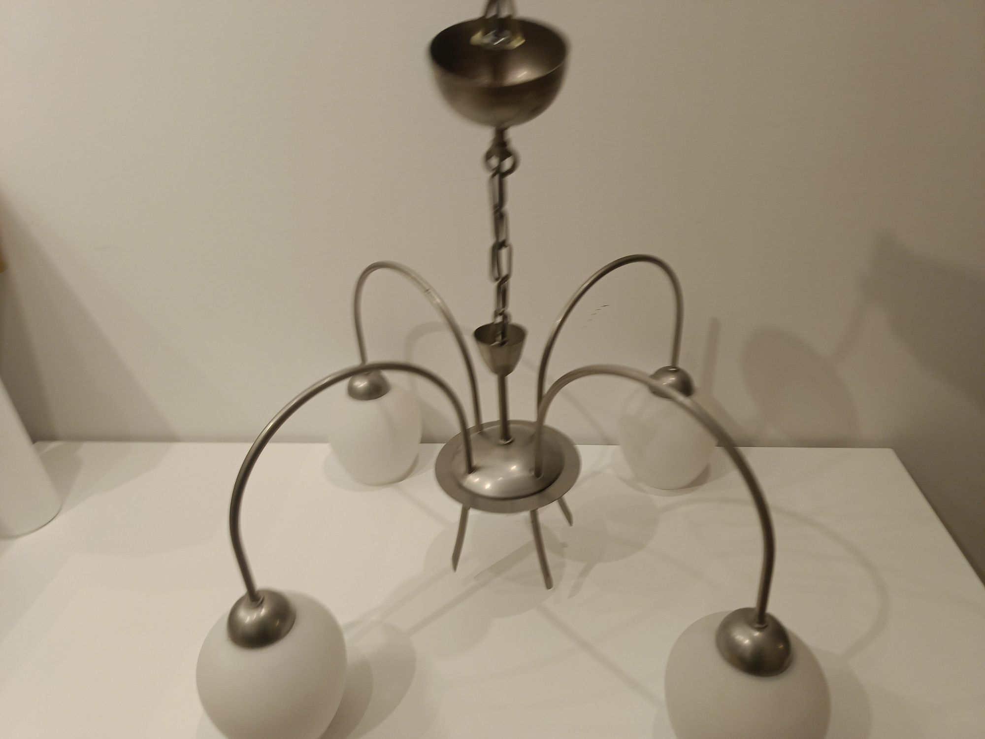 Lampa sufitowa 4-ramienna E27 + lampa 3-ramienna E14