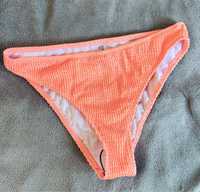 Koralowe neonowe figi bikini