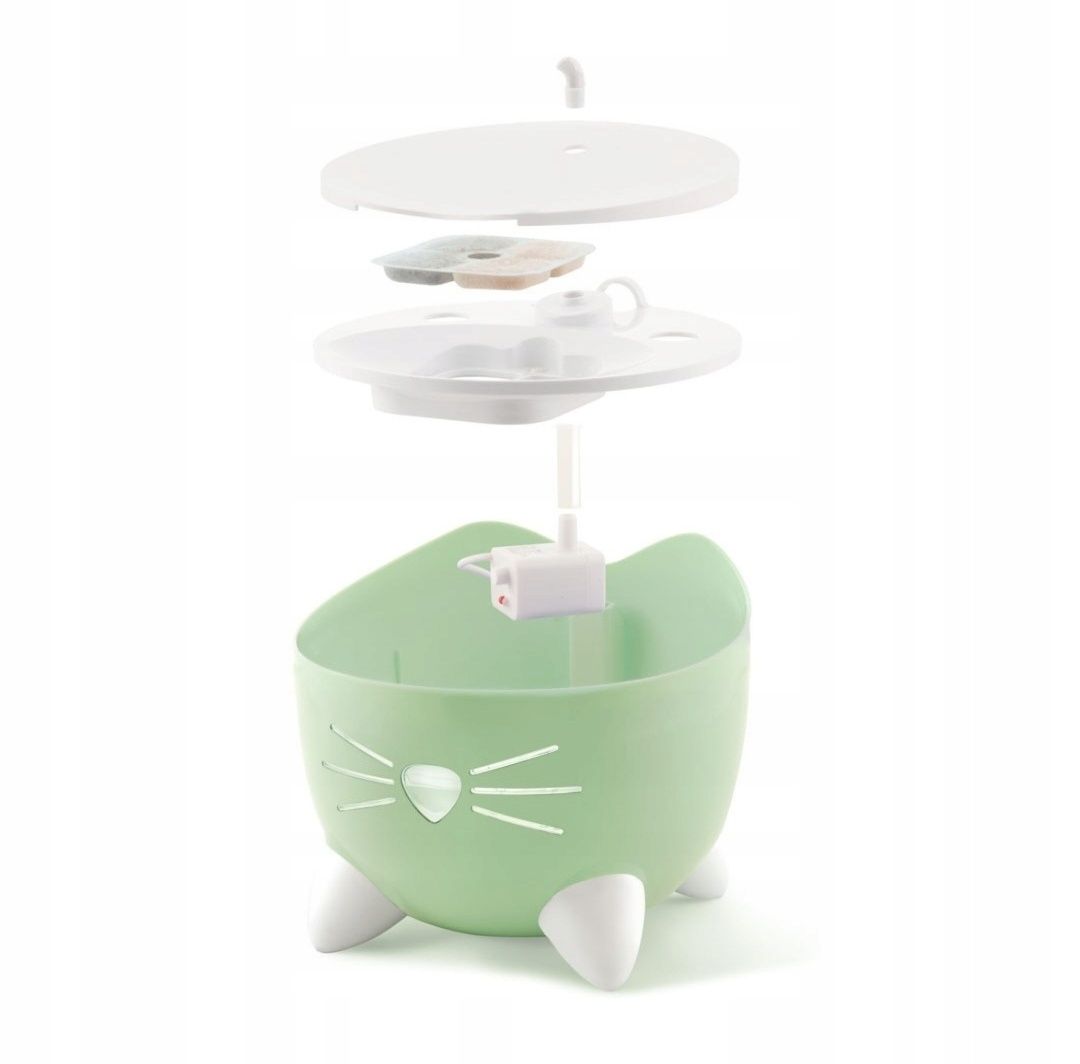 Catit Pixi Fountain fontanna poidło dla kota zielone