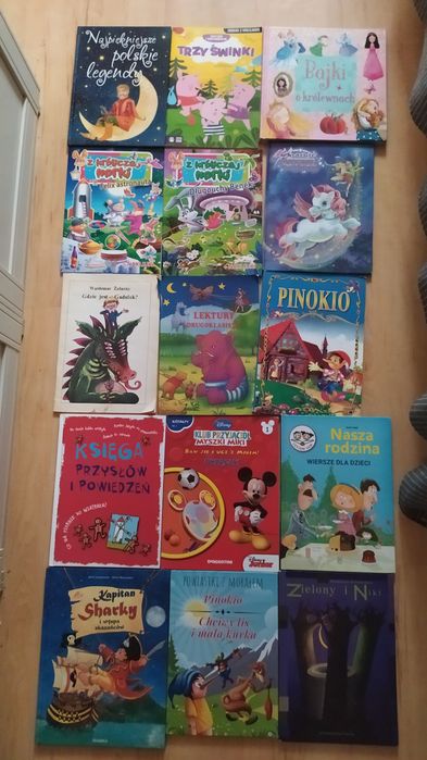 Książki dla dzieci - zestaw 15 książek w dużym formacie
