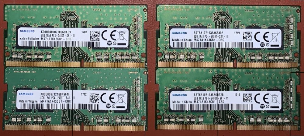 RAM 2x8GB PC4 17000 19200 21300 25600 DDR4 2133 2400 2666 3200 sodimm