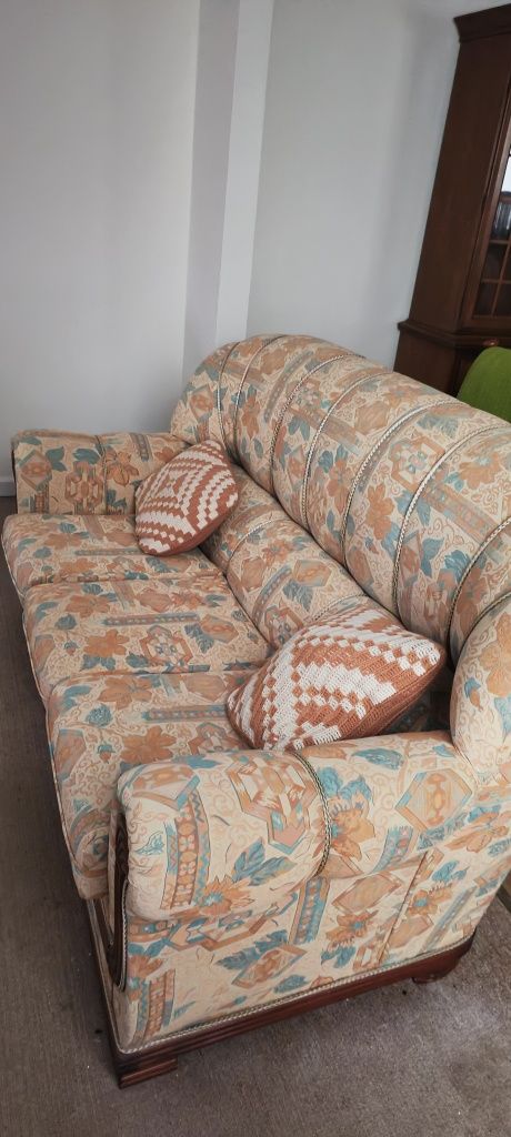 Terno sofá cama como novo