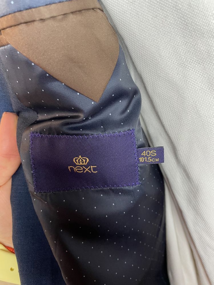 Męska marynarka granatowa Next Slim Fit rozmiar 50