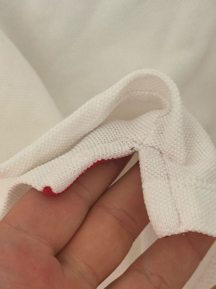 Koszulka Polo Carolina Herrera M Slim Fit damska biała designer logo