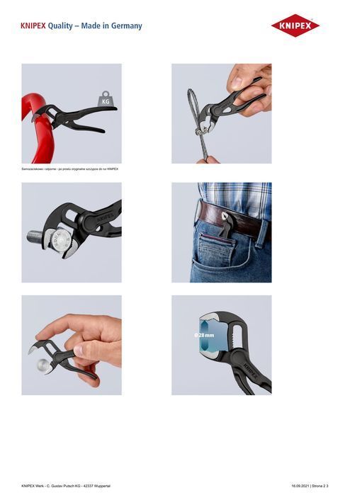 Szczypce Do Rur Cobra 100Mm Knipex