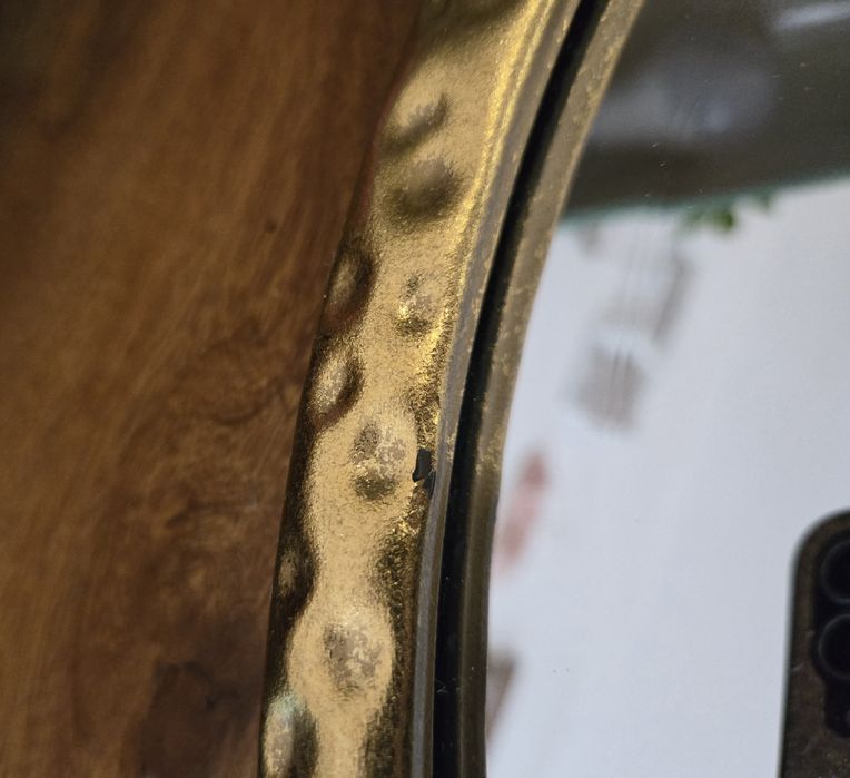 Sklum lustro ścienne w złotej żłobionej ramie