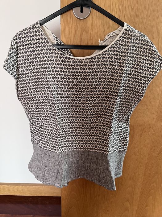 Blusas manga curta Zara