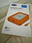 Dysk zewnętrzny HDD LaCie Rugged 4TB usb C 3,2 gen 1 nowy