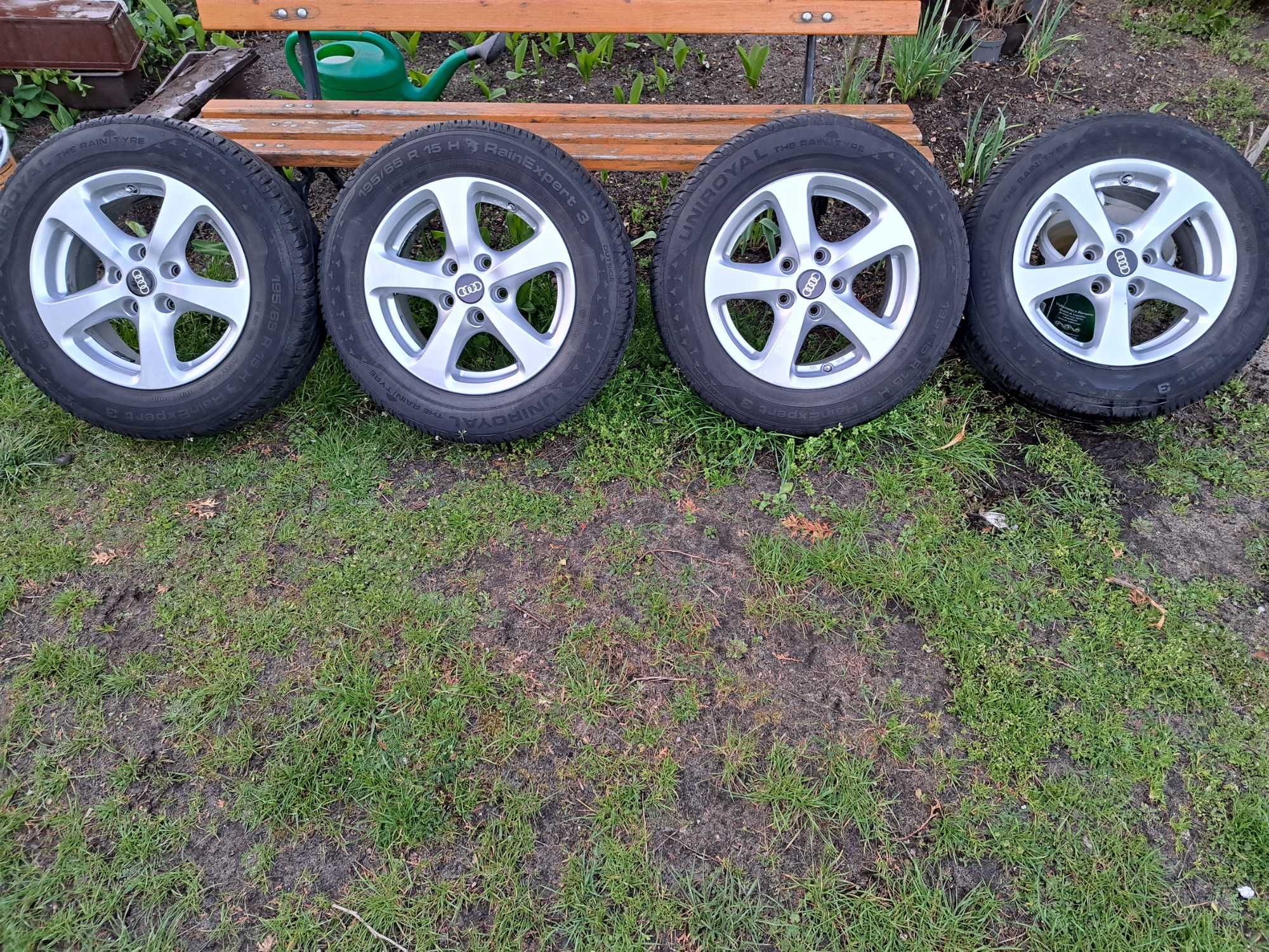 Koła 195/65/15 Alufelgi 5x112 + opony Uniroyal RainExpert 3, VW, ET 40