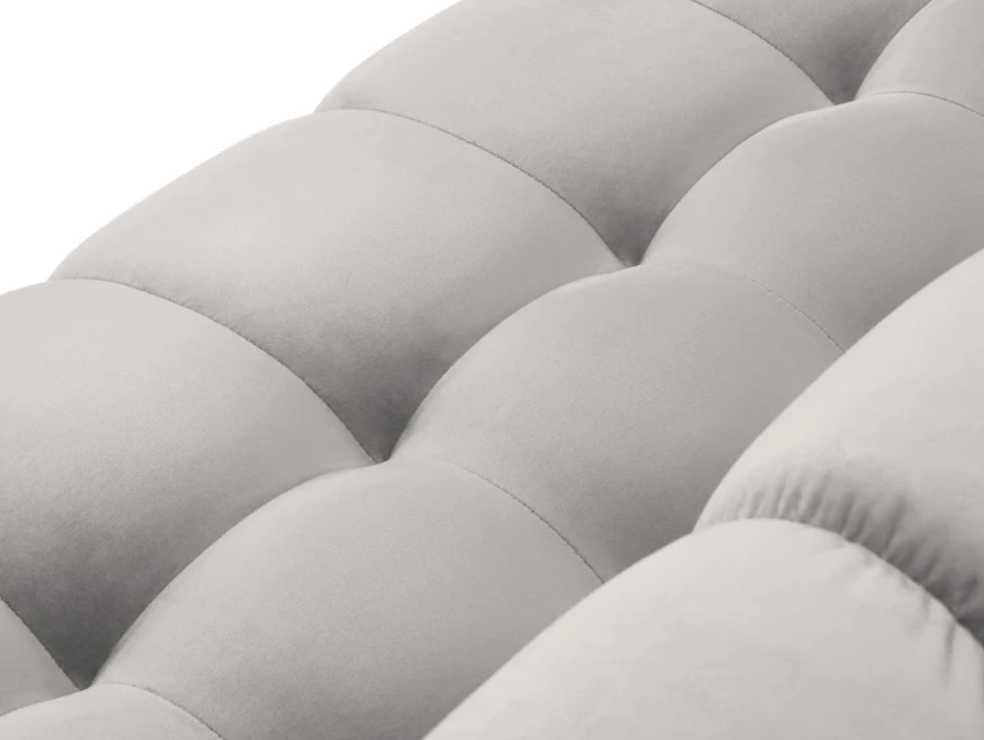 Sofa  BALI 3-osob srebrna czarna podstawa nowa okazja rabat 70% tanio
