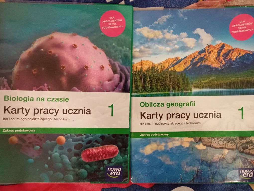 Podręczniki oraz Ćwiczenia dla klas 1 liceum i technikum