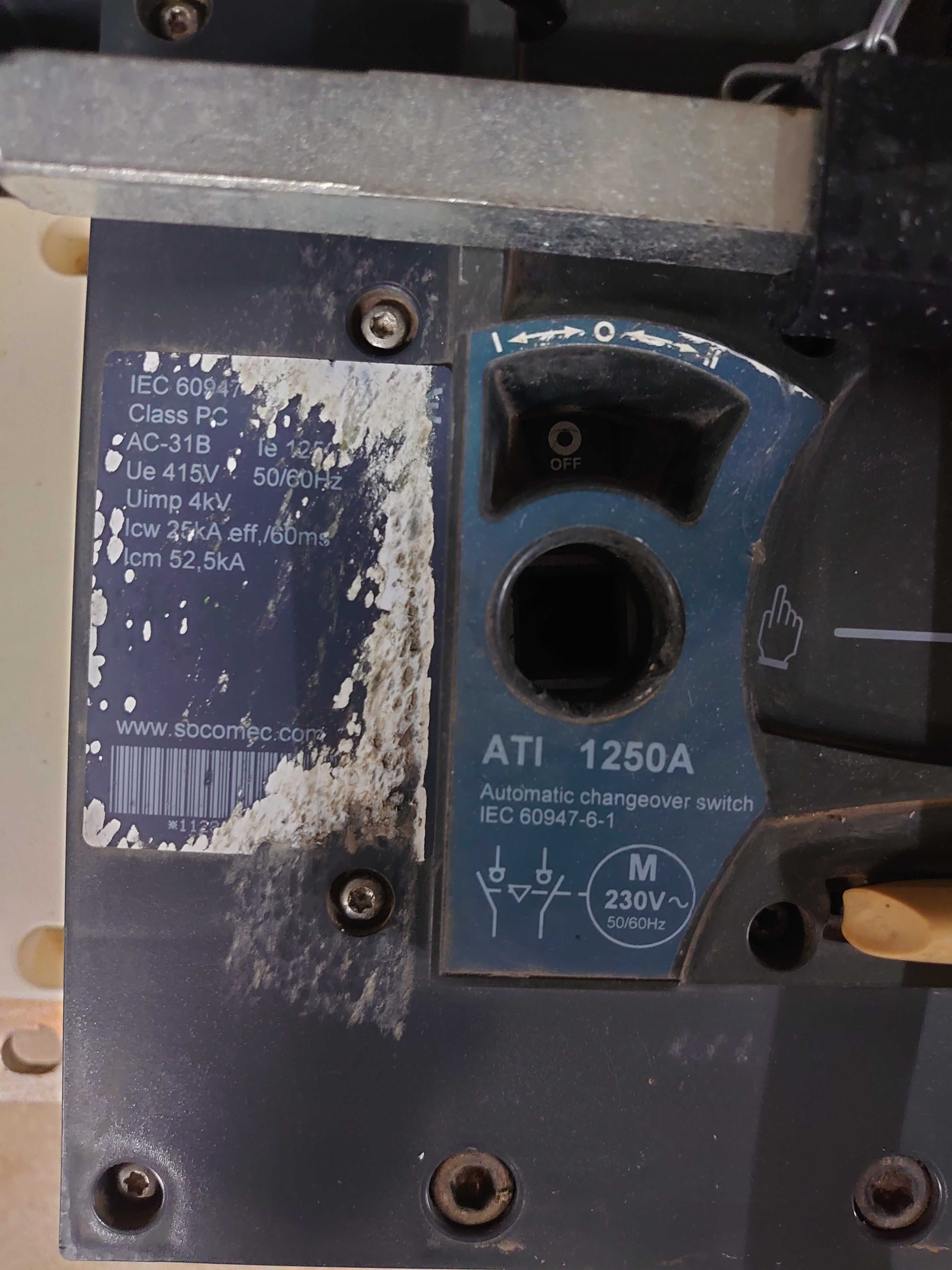 Продам АВР SOCOMEC ATyS 6e 800A Class ps, SOCOMEC ATI 1250A Class ps