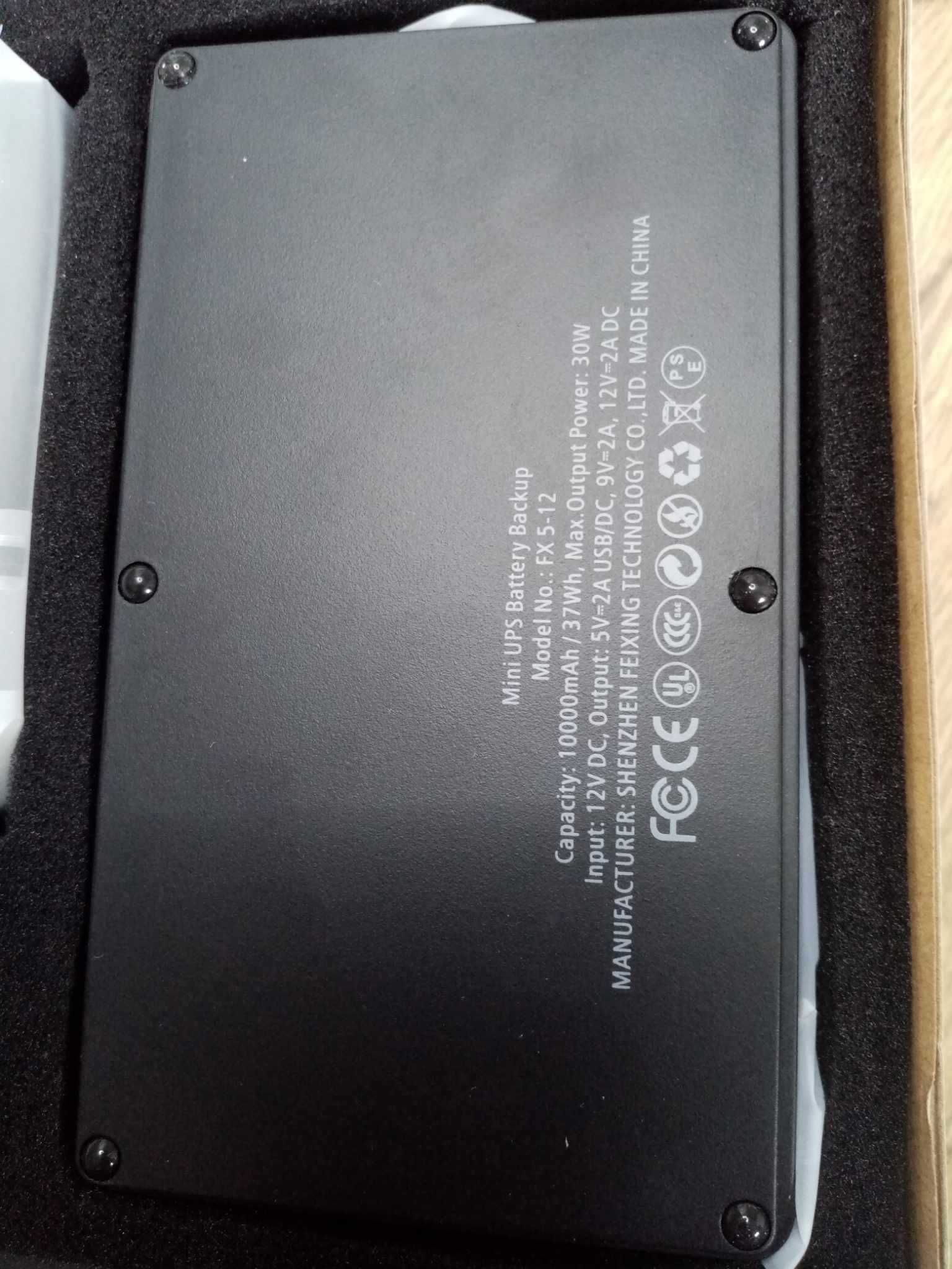 Bateria mini UPS SHANQIU FX5-12  10000 mAH