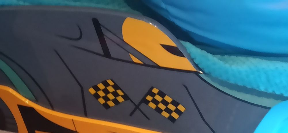 Łóżko samochód auto wyścigówka + materac