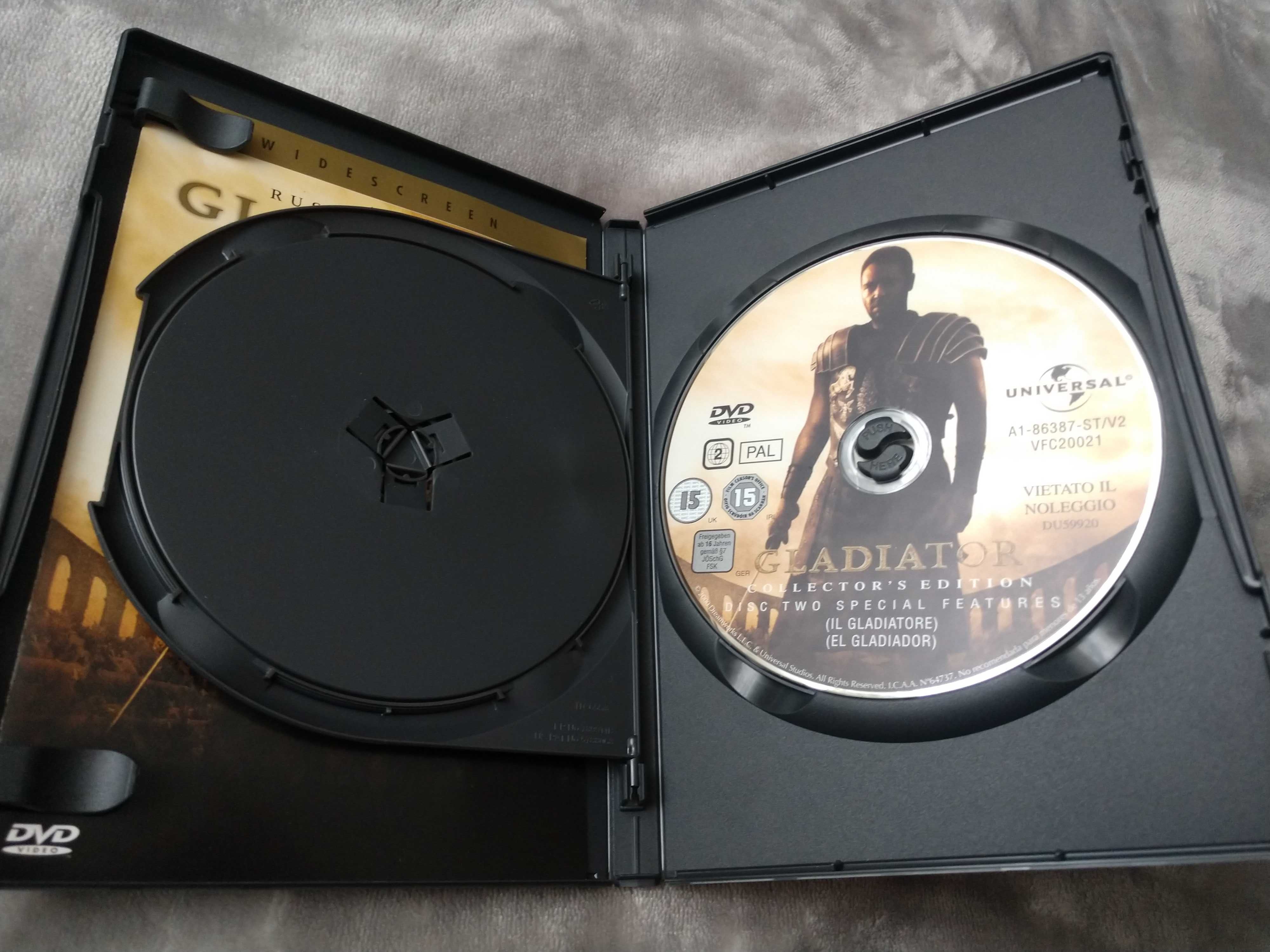 DVD 2 disk диски Гладіатор; Ігри розуму. Рассел Кроу English ОРИГІНАЛ!
