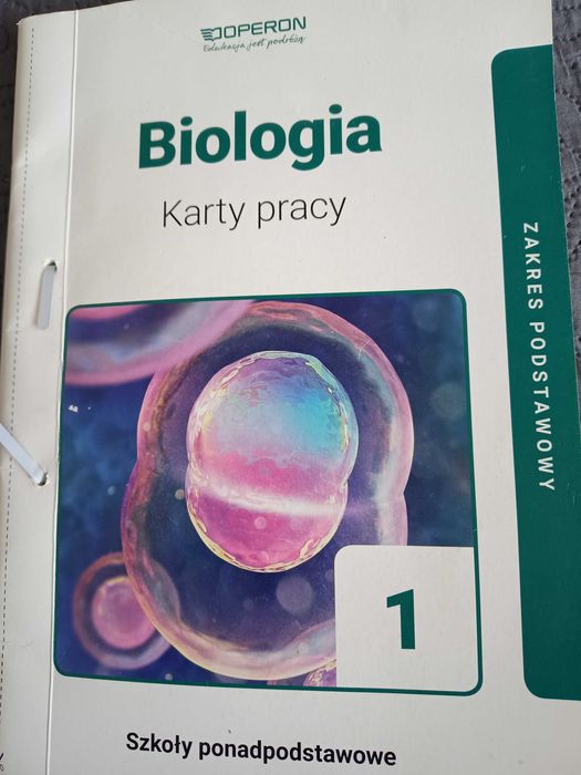Biologia. Karty pracy kl. 1 Wyd. Operon, zakres podstawowy