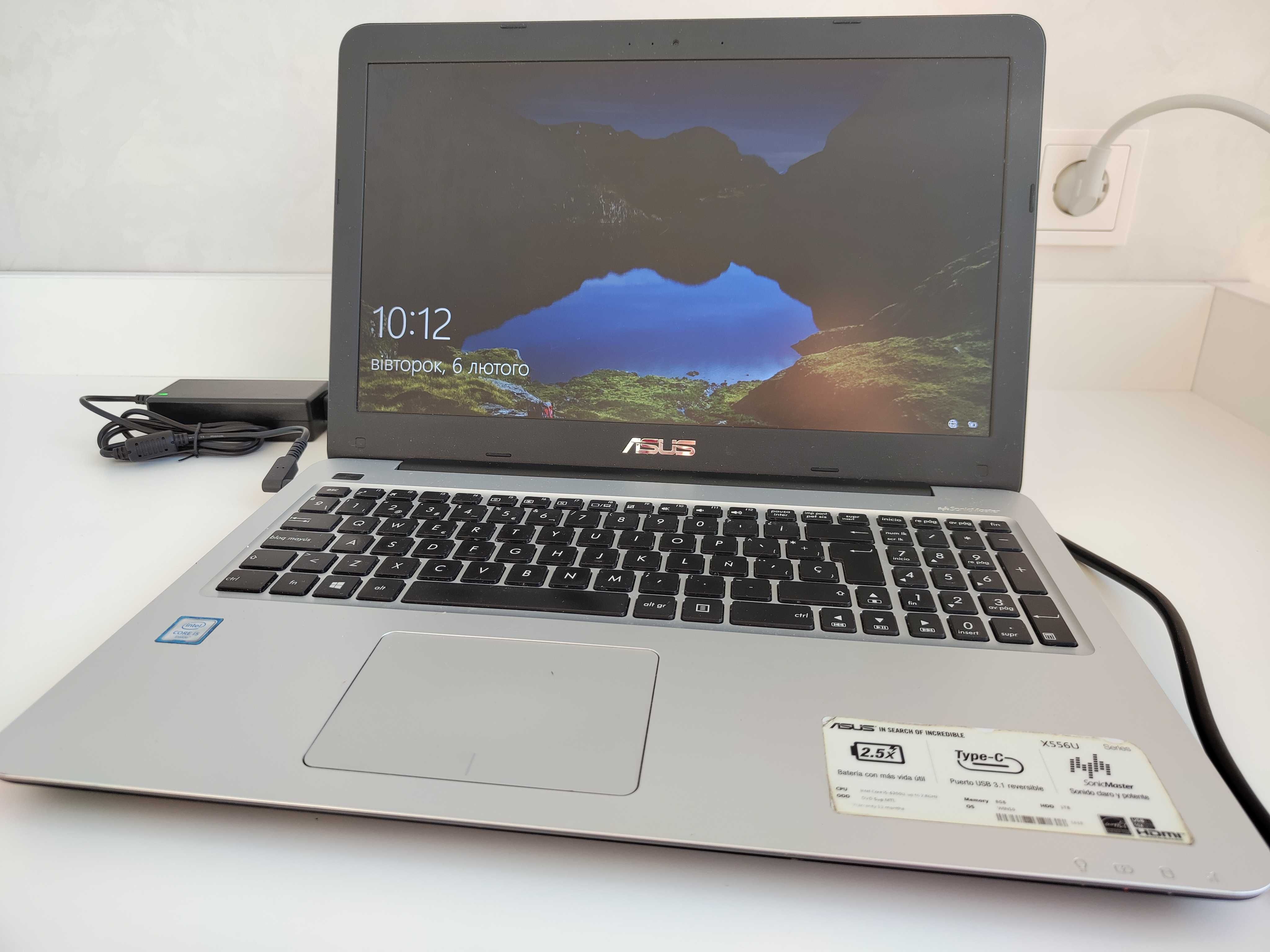 Ноутбук Asus X556U 15.6" Intel Core i5-6200U RAM 8Gb