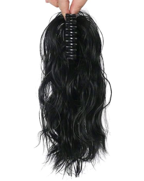 Kucyk na klamrze w kolorze czarnym 55cm