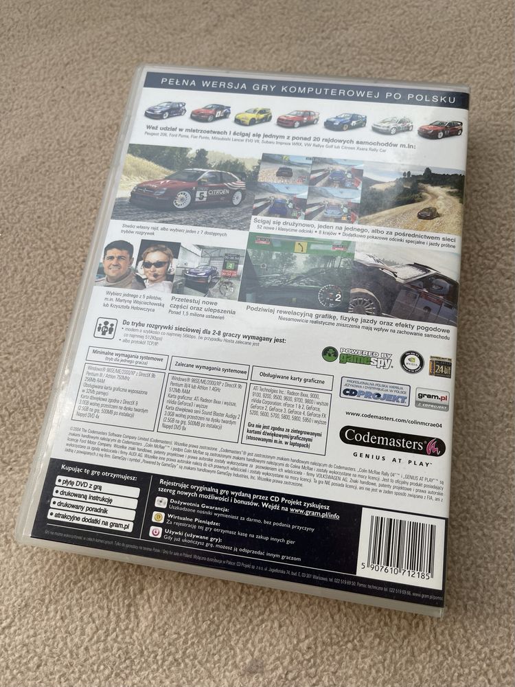 Colin Mcrae Rally 2 i 04 Gra PC wydania Polskie