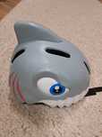 Kask dziecięcy rowerowy hulajnoga 49-55cm Crazy Safety Szary Rekin