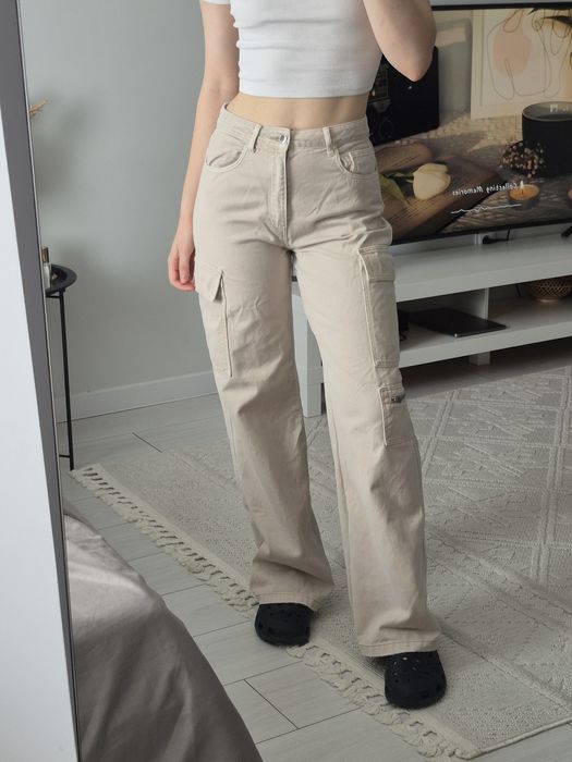 Бежеві штани карго Tally Weijl