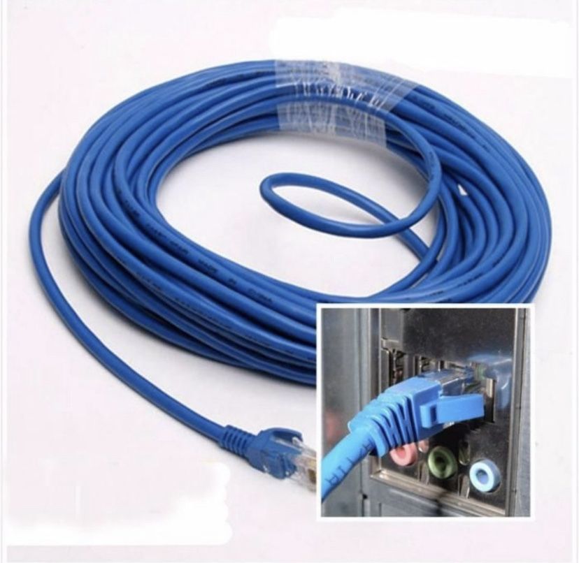 Кабель для Интернета LAN Ethernet Patch Cord CAT 1;3;5;10;20;30;40;50м