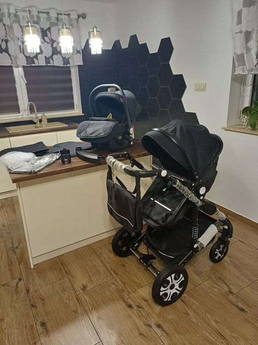 Wózek czarny kesser 3w1 nowy!