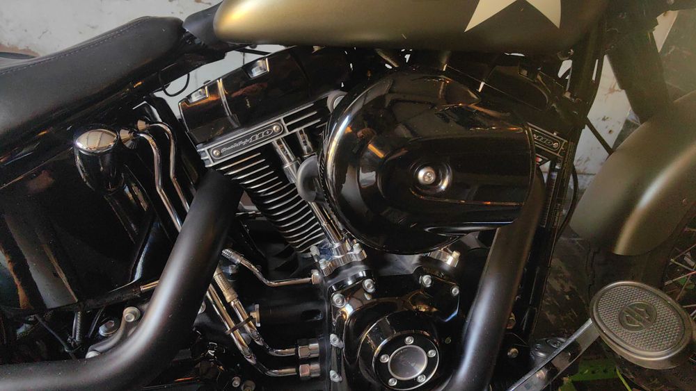 Harley Softail Slim S 110 Green Denim Nacional