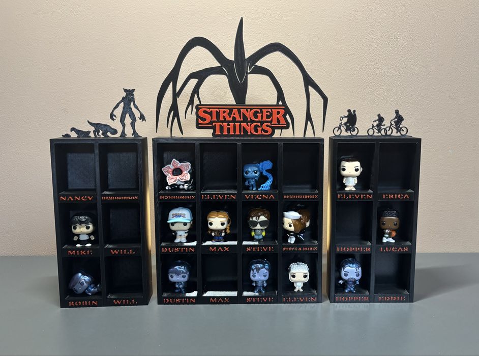 Полички для фігурок Kinder Joy Funko Pop Stranger Things на 24фігурки