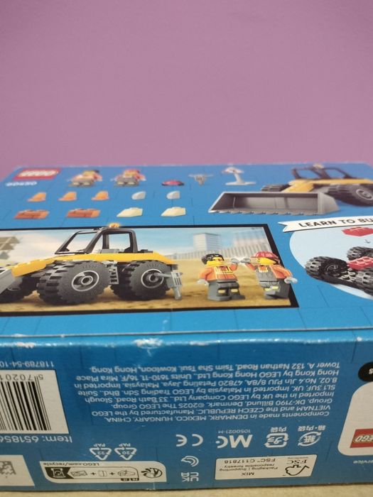 LEGO City 60450 Żółta ładowarka kołowa