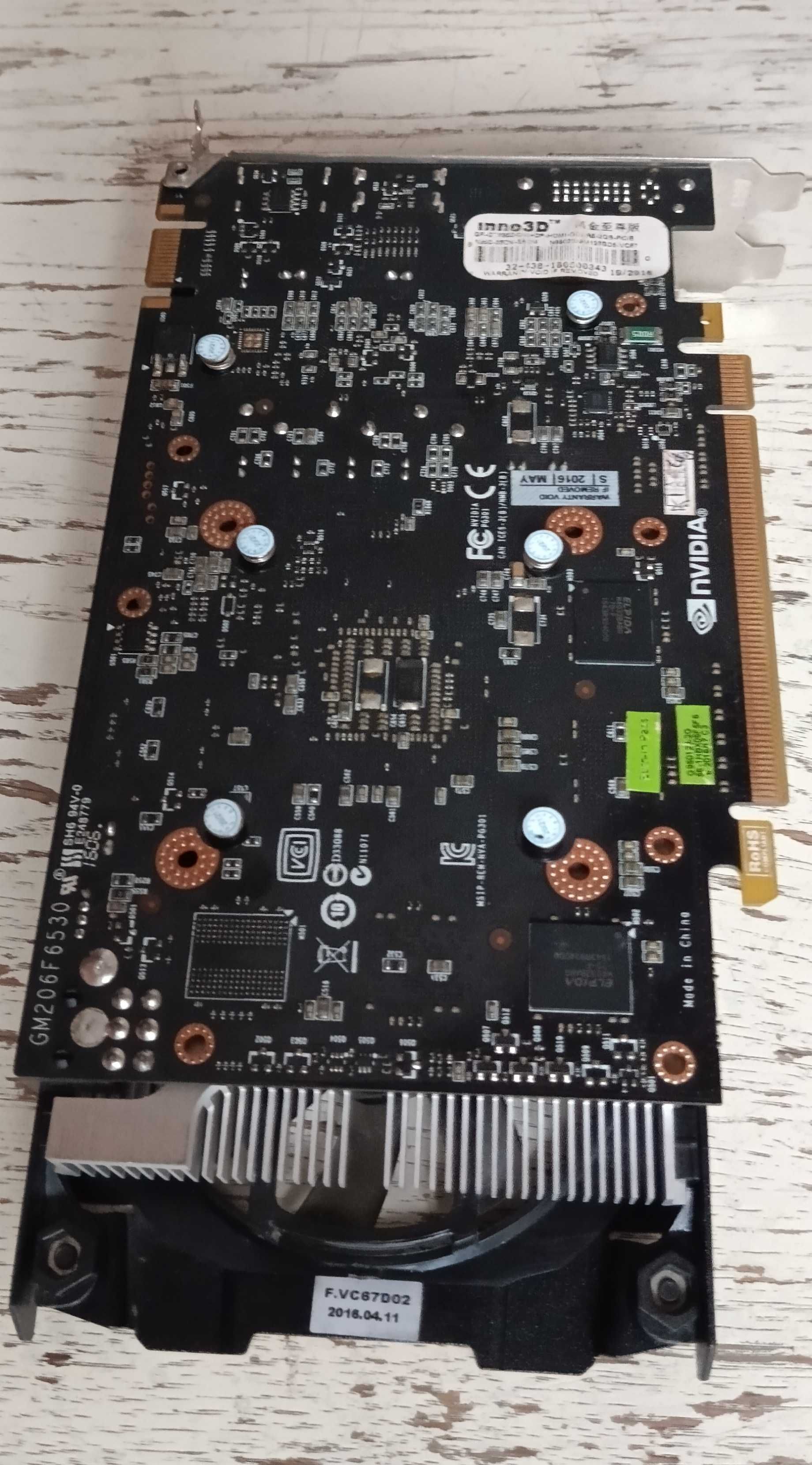 Видеокарта INNO3D Nvidia GeForce GTX 950 2GB GDDR5 (DVI,HDMI,D-Port)