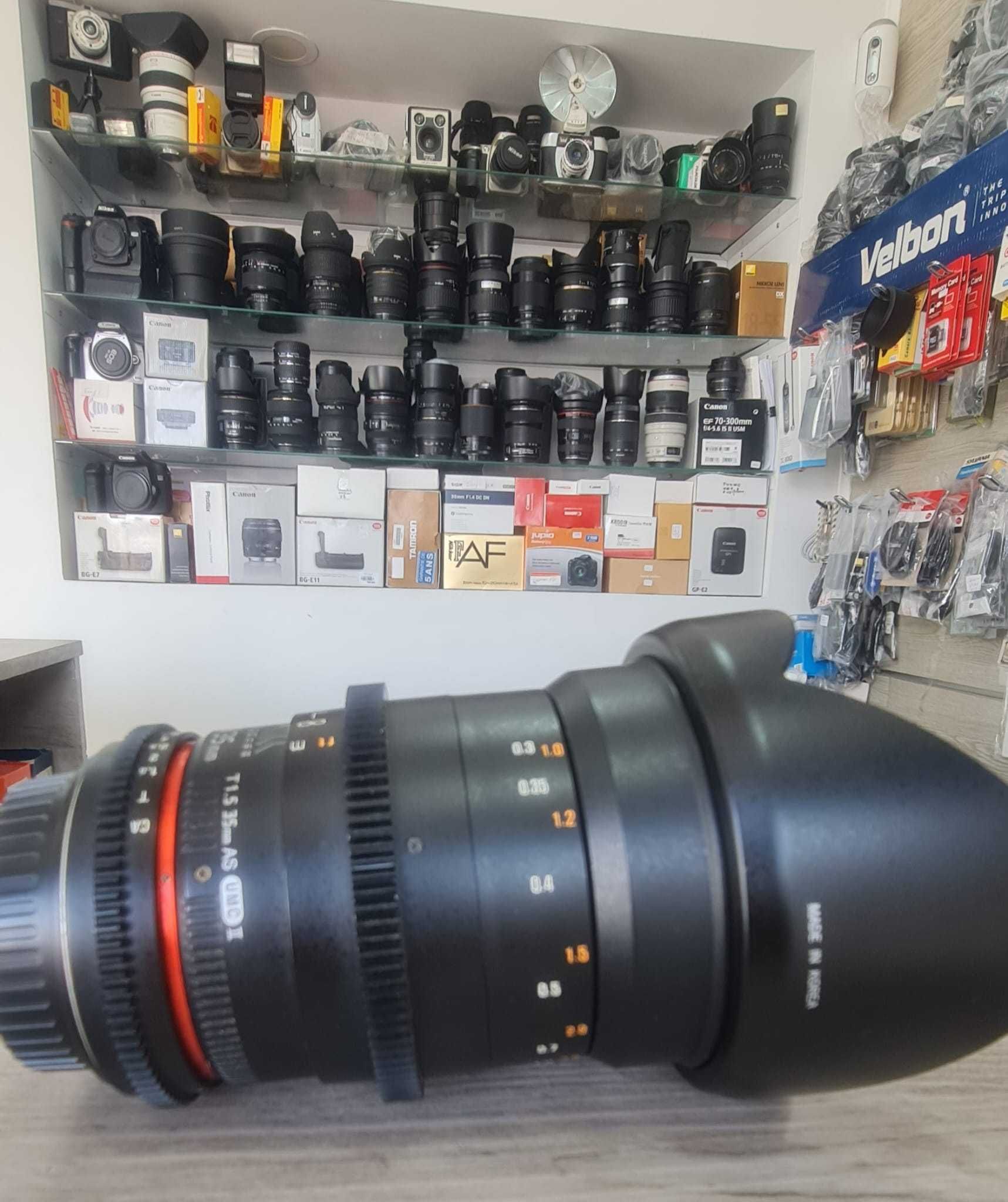 Samyang 35mm MF T1,5 Video DSLR II para Canon EF