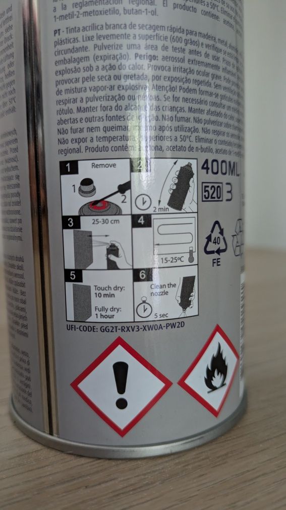 Szybkoschnący lakier akrylowy do drewna, metalu, aluminium, szkła itd.