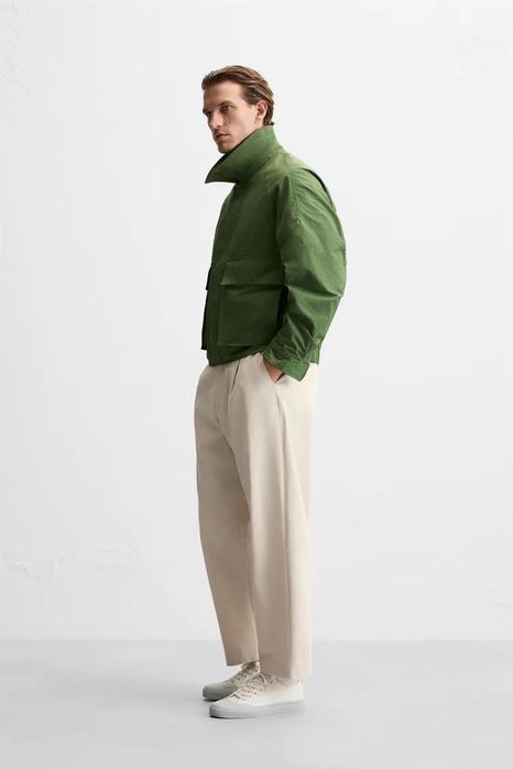 Куртка Zara Man XL Куртка з технологічної тканини з кишенями