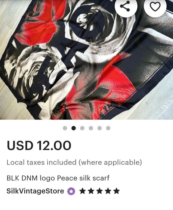 Тонкий платок з натурального шовку відомого бренду Fisba Stoffels.