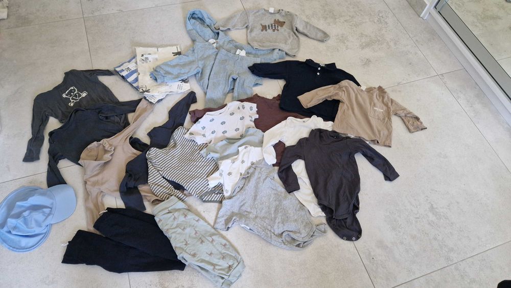 Zestaw ubranek h&m r 80cm