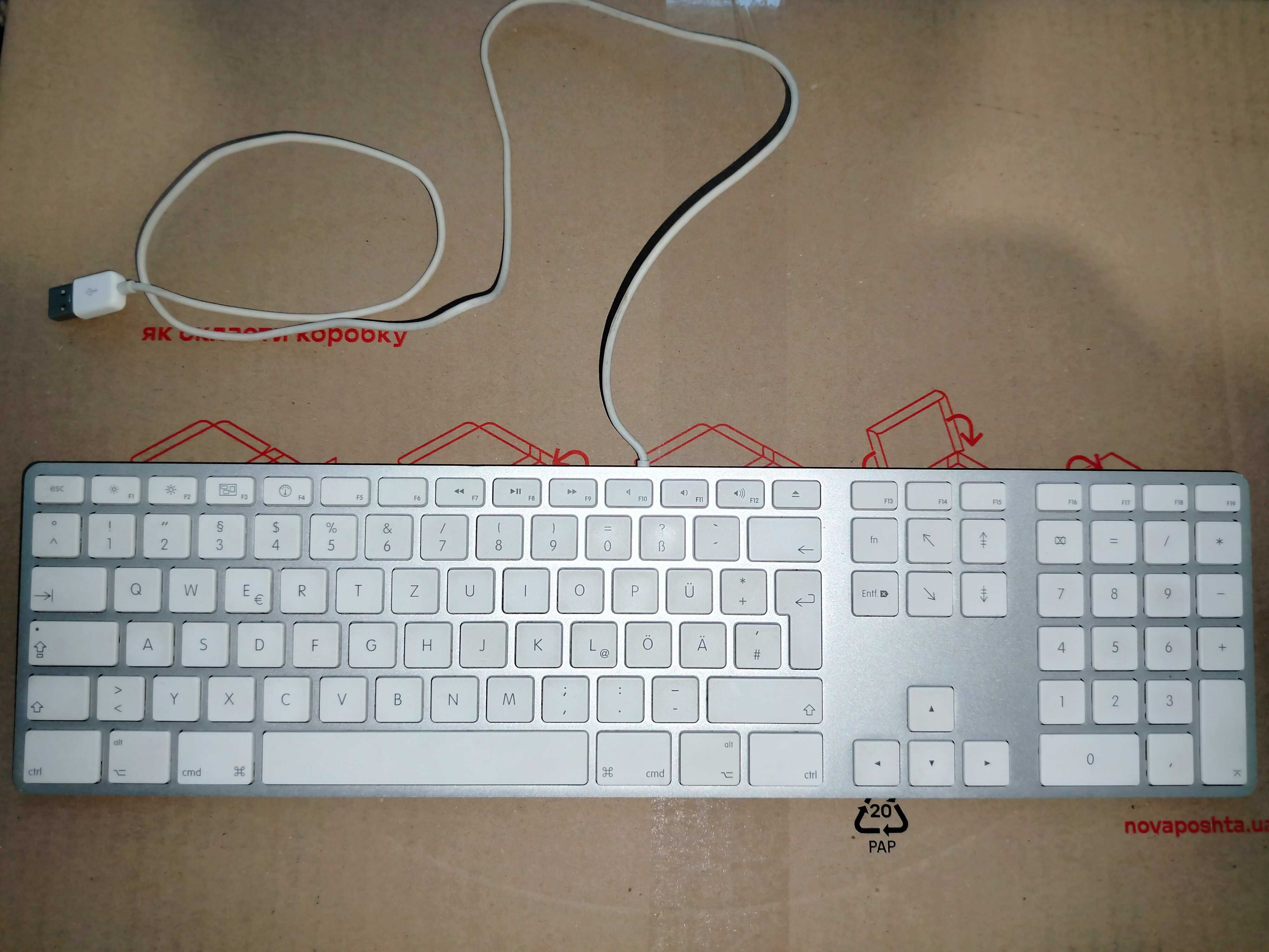 Клава Apple Magic Keyboard with Numeric Keypad і Apple Magic Trackpad