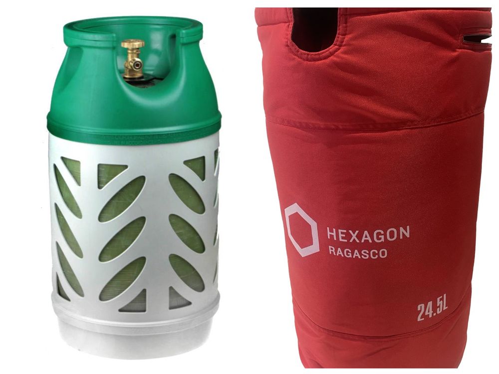 Композитний балон 24,5L Hexagon Ragasco з комплектом підключення