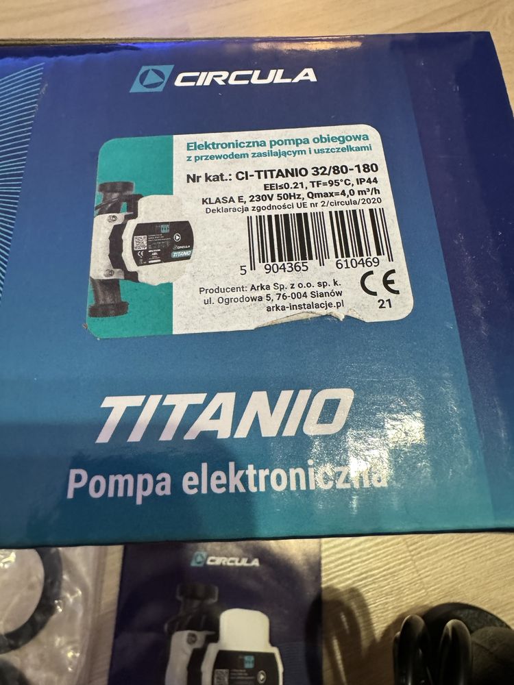 Elektroniczna pompa obiegowa Titanio 32/80-180.