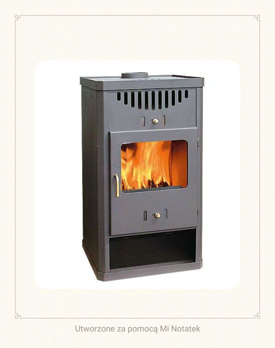 Piec kominek wolnostojacy 9kw elegant