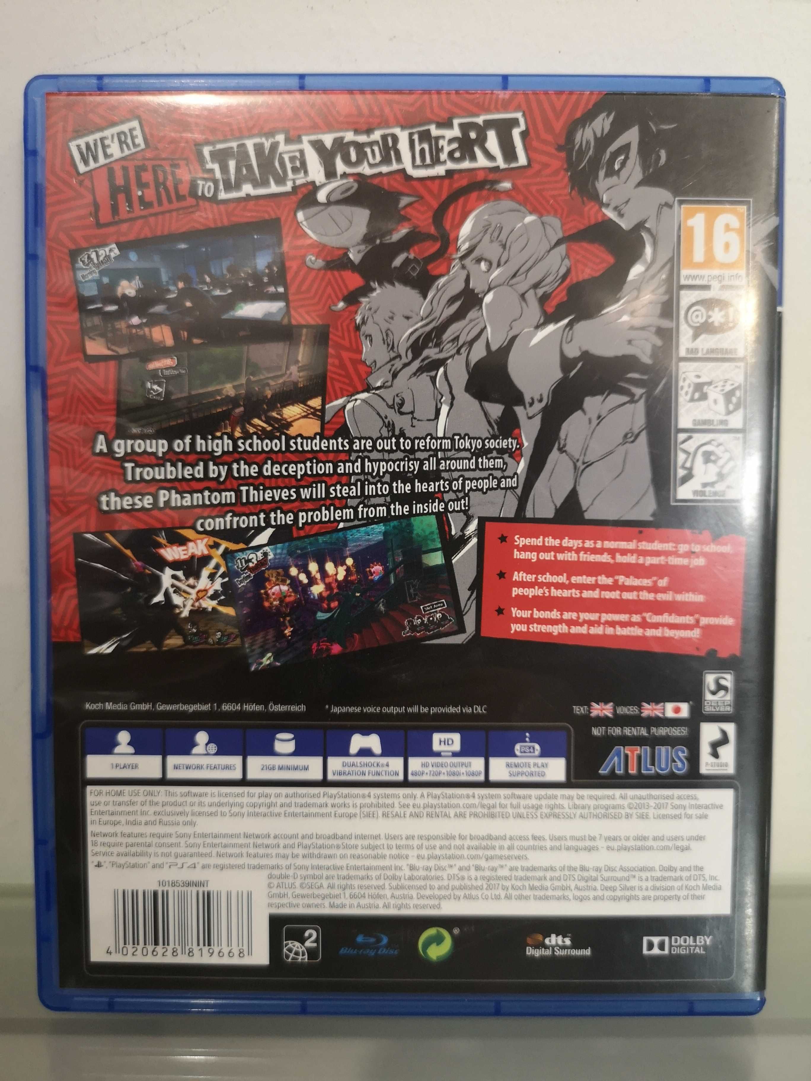 Gra PS4 Persona 5 P5 Pruszcz Gd