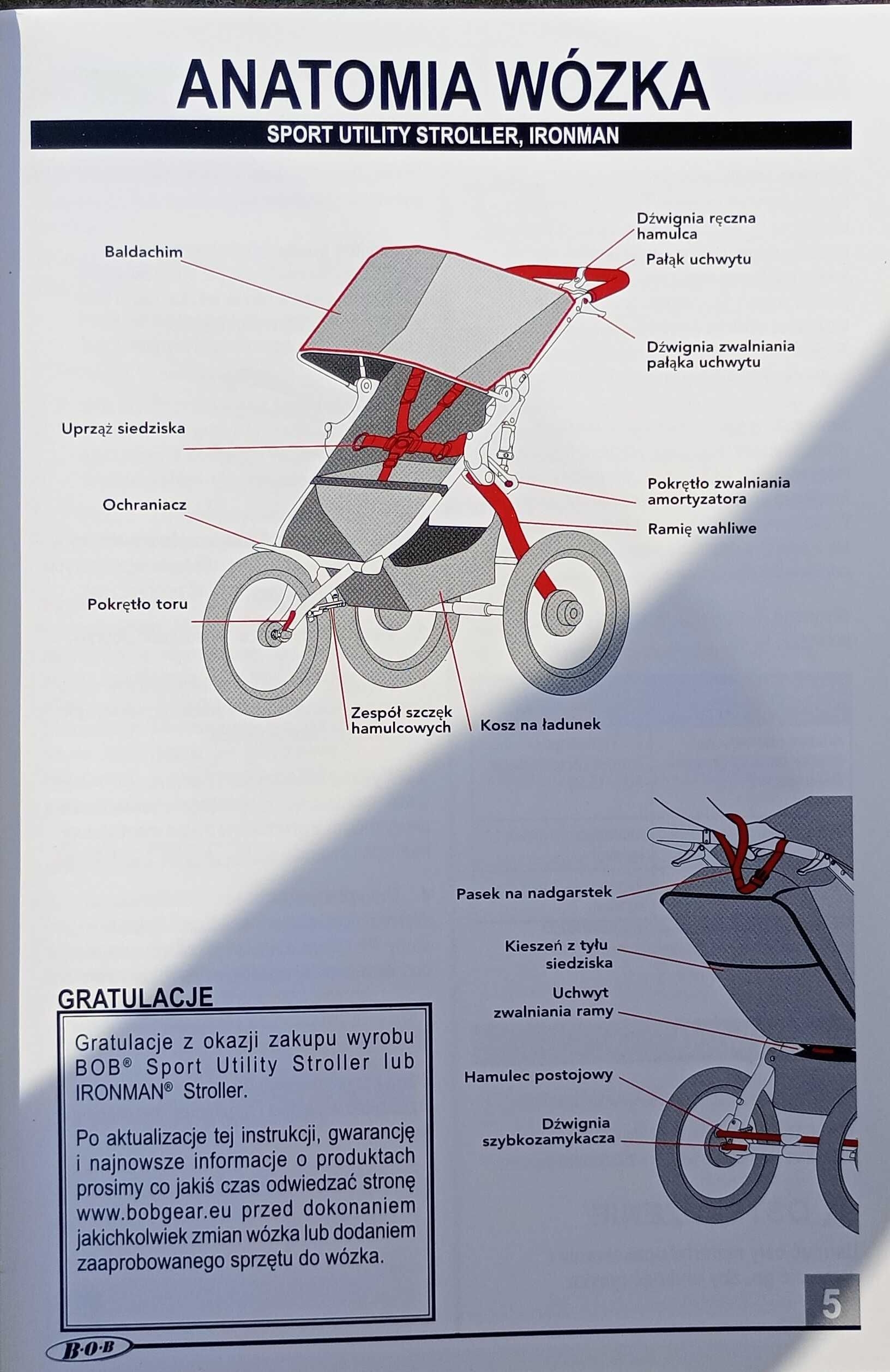 Wózek BoB Ironman biegowy dla dziecka Sport Utility Stroller