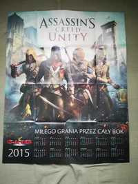 Plakat dwustronny Assassin’s Creed: Unity i Minecraft PS4